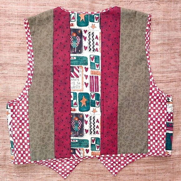 Vintage Alma Lynne Christmas Vest Handmade - Picture 5 of 12